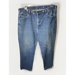 Mens 40x30 Traditional Fit B180-PRW Carhartt Denim Blue Jeans‎ Work Pants